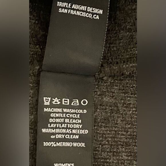 Triple Aught Design Dark Gray Merino Wool Full Zip Hoodie Women’s Medium - Picture 4 of 12